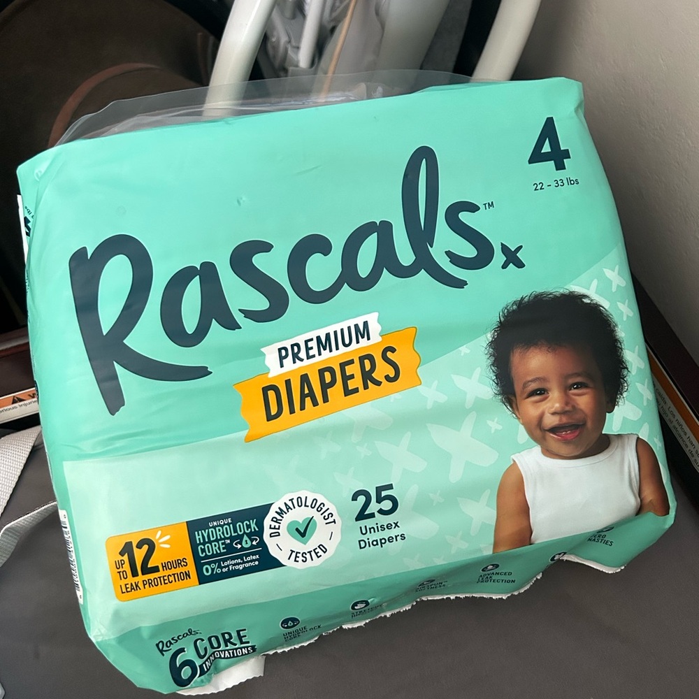 Rascals Premium Diapers Size 4